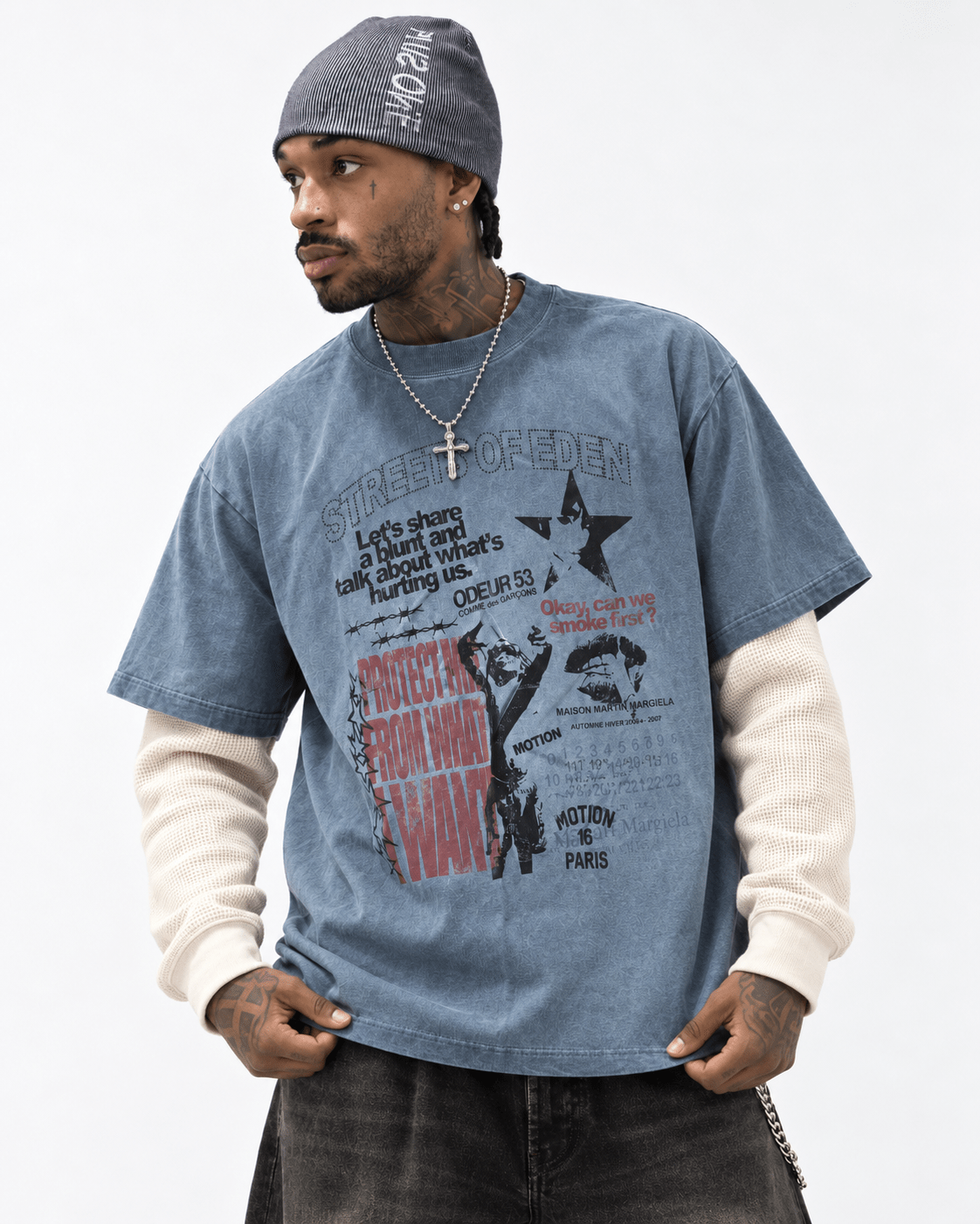 SOE "Protect Us" Longsleeve Tee - Streets Of Eden